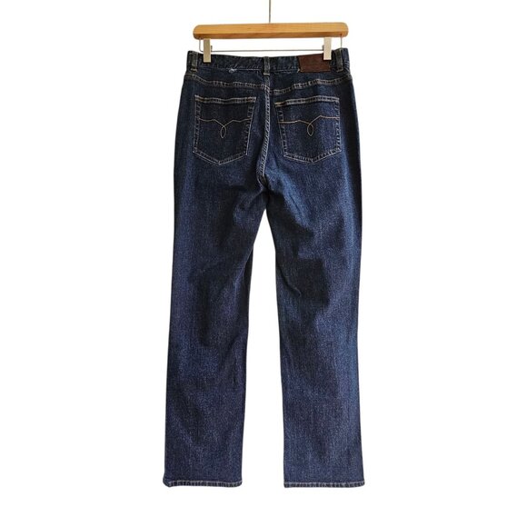 Lauren Jeans Co. Ralph Lauren Womens Straight Leg Dark Wash Denim Jeans Size 4 - Picture 2 of 14